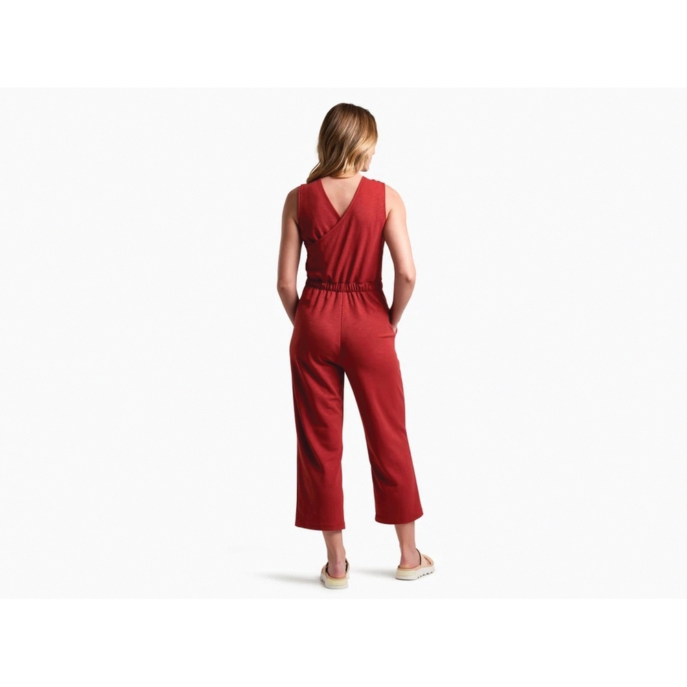 Kuhl Ella Series 4055-SC-XS Jumpsuit, XS, 32 to 33 in, 25 to 26 in, Cotton/Polyester, Scarlet, 24-1/2 in L Inseam - 2