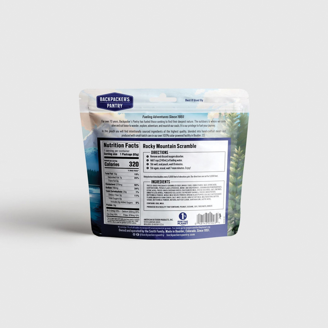 Backpacker's Pantry 101023 Rocky Mountain Scramble Pouch - 4