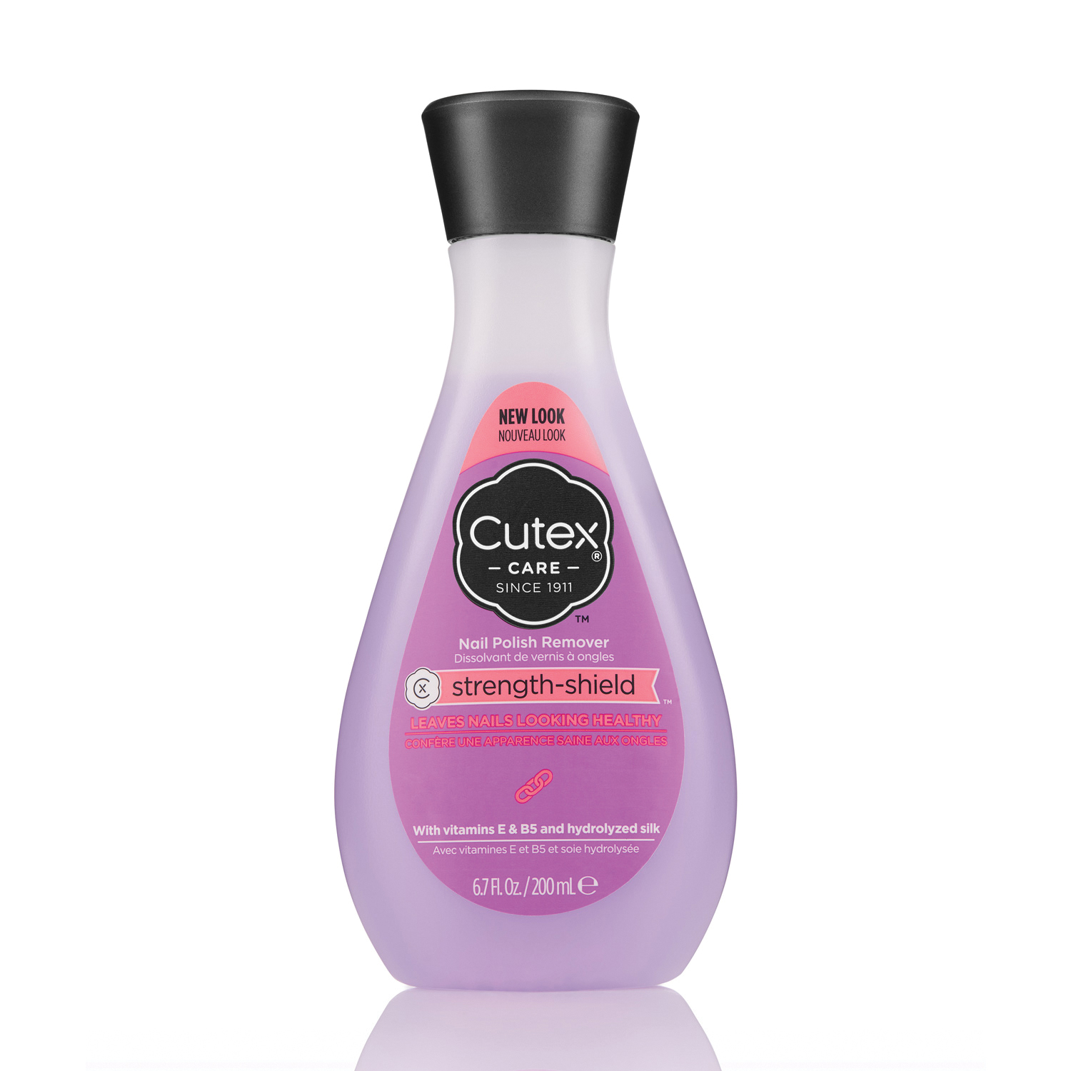 Cutex Strength-Shield Series 309971370267 Nail Polish Remover, Lavender, 200 mL