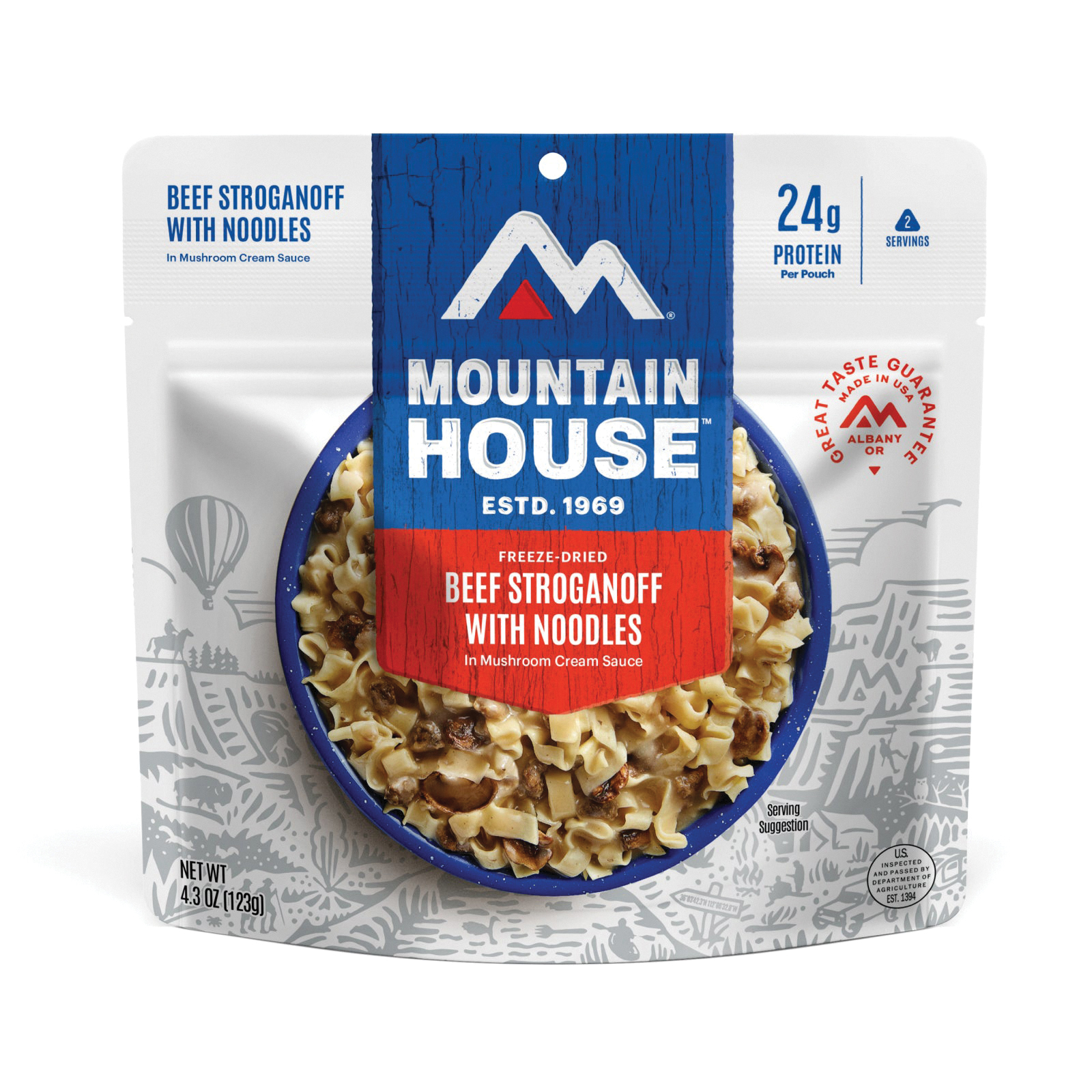 Mountain House 0055149 Beef Stroganoff with Noodles Pouch - 2
