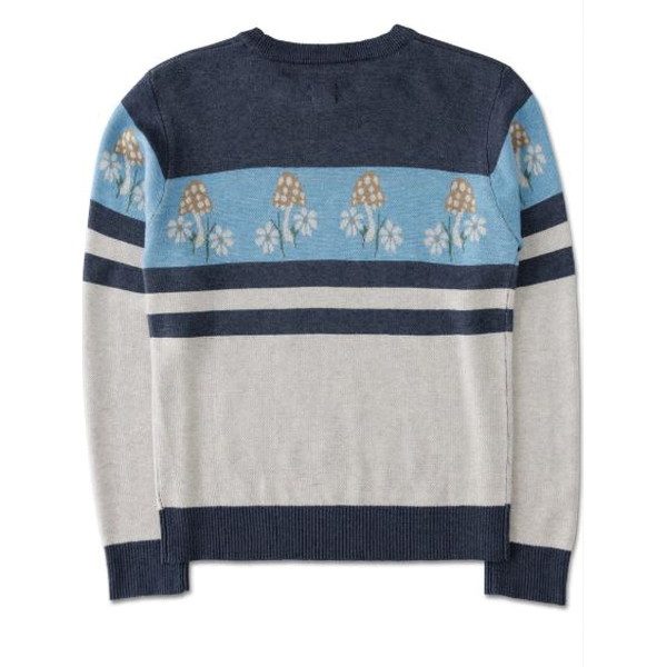 Kavu Hillrose Series 2169-2642-M Sweater, M, 37 to 38 in Chest, Crew Neck, Acrylic/Nylon/Polyester/Wool, Mushroom Patch - 4