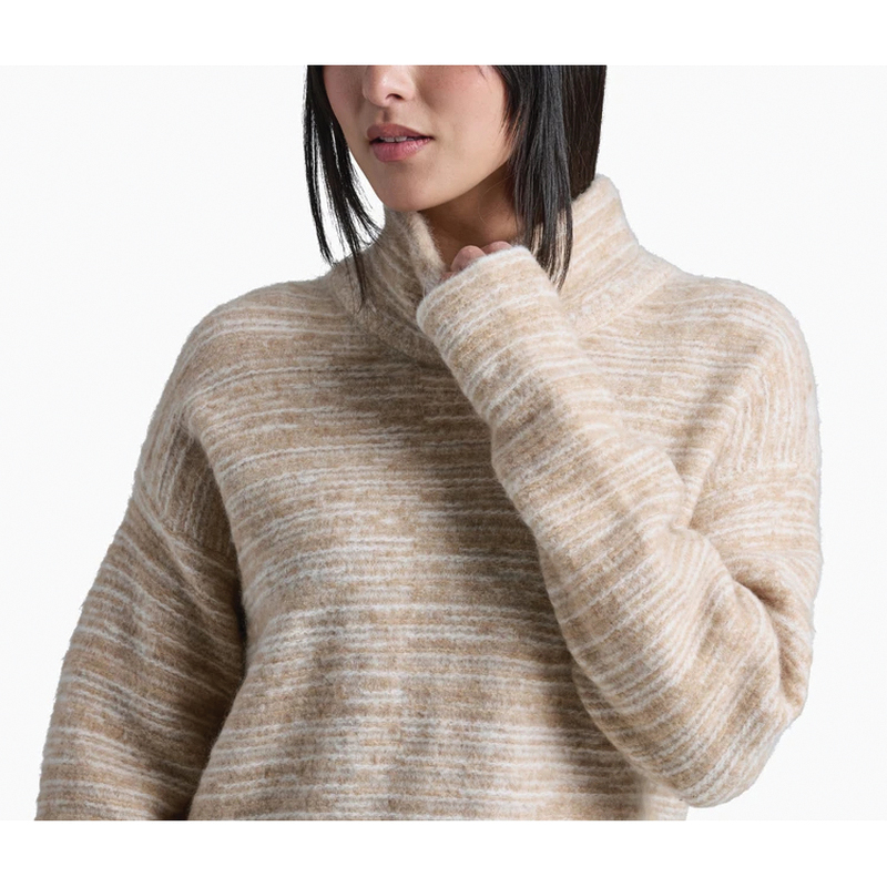 Kuhl Naomi Series 4003FAWN-M Sweater, M, 36 to 37 in Chest, Cowl Neck, Mohair/Nylon/Spandex/Wool, Fawn - 4