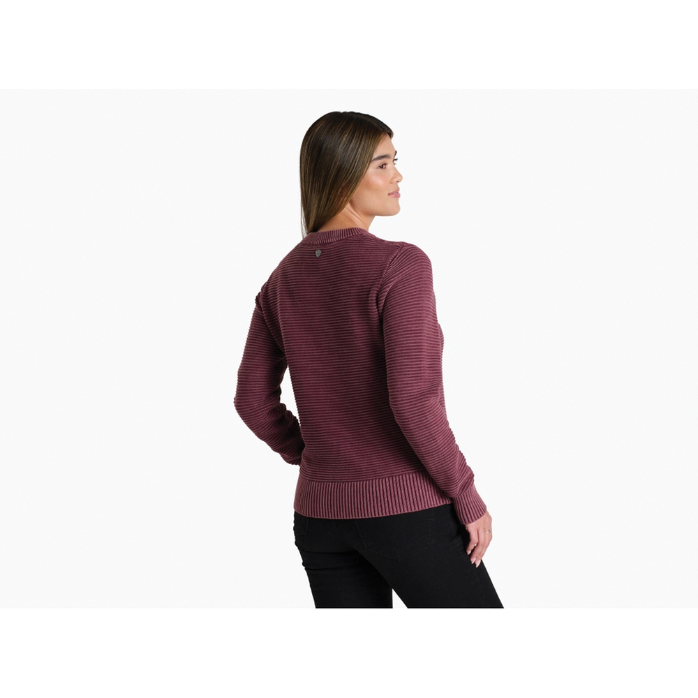 Kuhl Sofie Series 4029WTB-M Sweater, M, 36 to 37 in Chest, Crew Neck, Cotton, Winter Berry - 2
