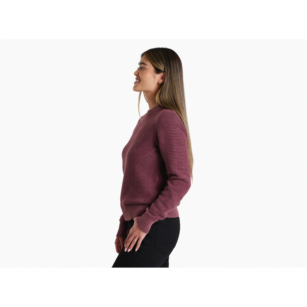 Kuhl Sofie Series 4029WTB-M Sweater, M, 36 to 37 in Chest, Crew Neck, Cotton, Winter Berry - 3