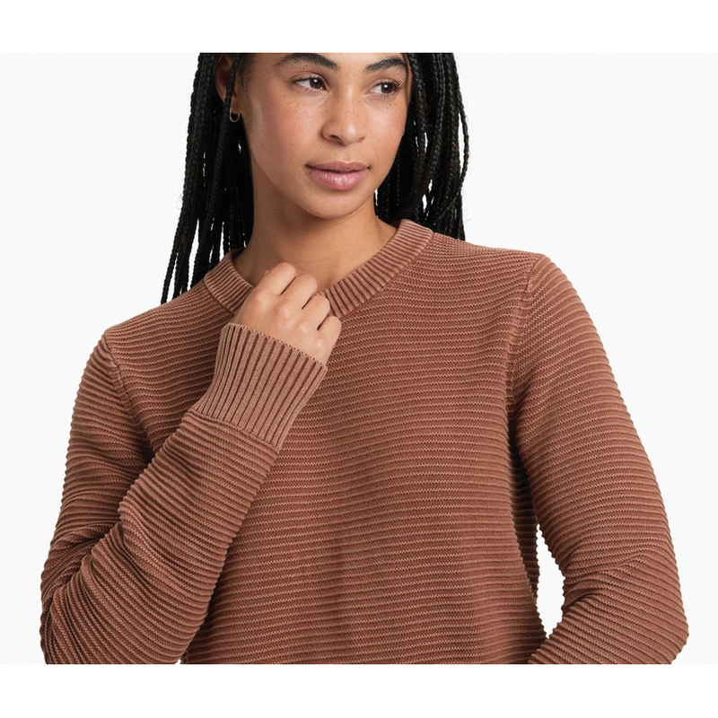 Kuhl Sofie Series 4029WTB-M Sweater, M, 36 to 37 in Chest, Crew Neck, Cotton, Winter Berry - 4
