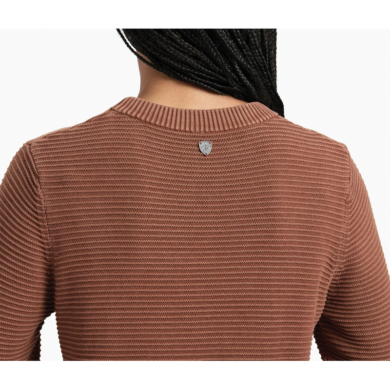 Kuhl Sofie Series 4029WTB-M Sweater, M, 36 to 37 in Chest, Crew Neck, Cotton, Winter Berry - 5