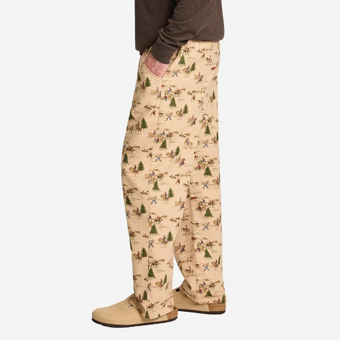Pendleton AP1409-79729-M PJ Pants, M, Cotton, Gray, Drawstring - 2