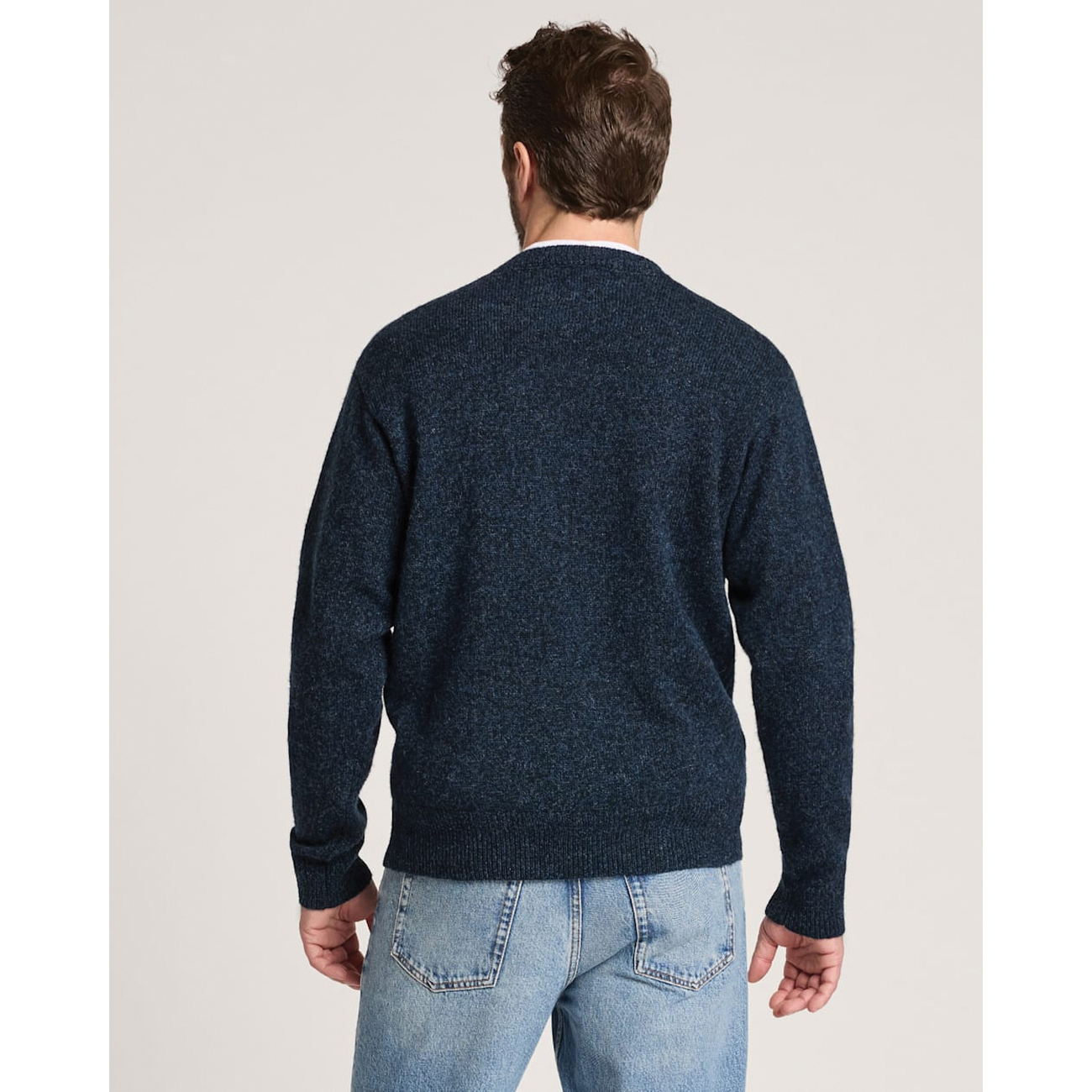 Pendleton Shetland Series RF532-74722-L Sweater, L, 46.5 in Chest, Crew Neck, Wool, Berry Mix - 1