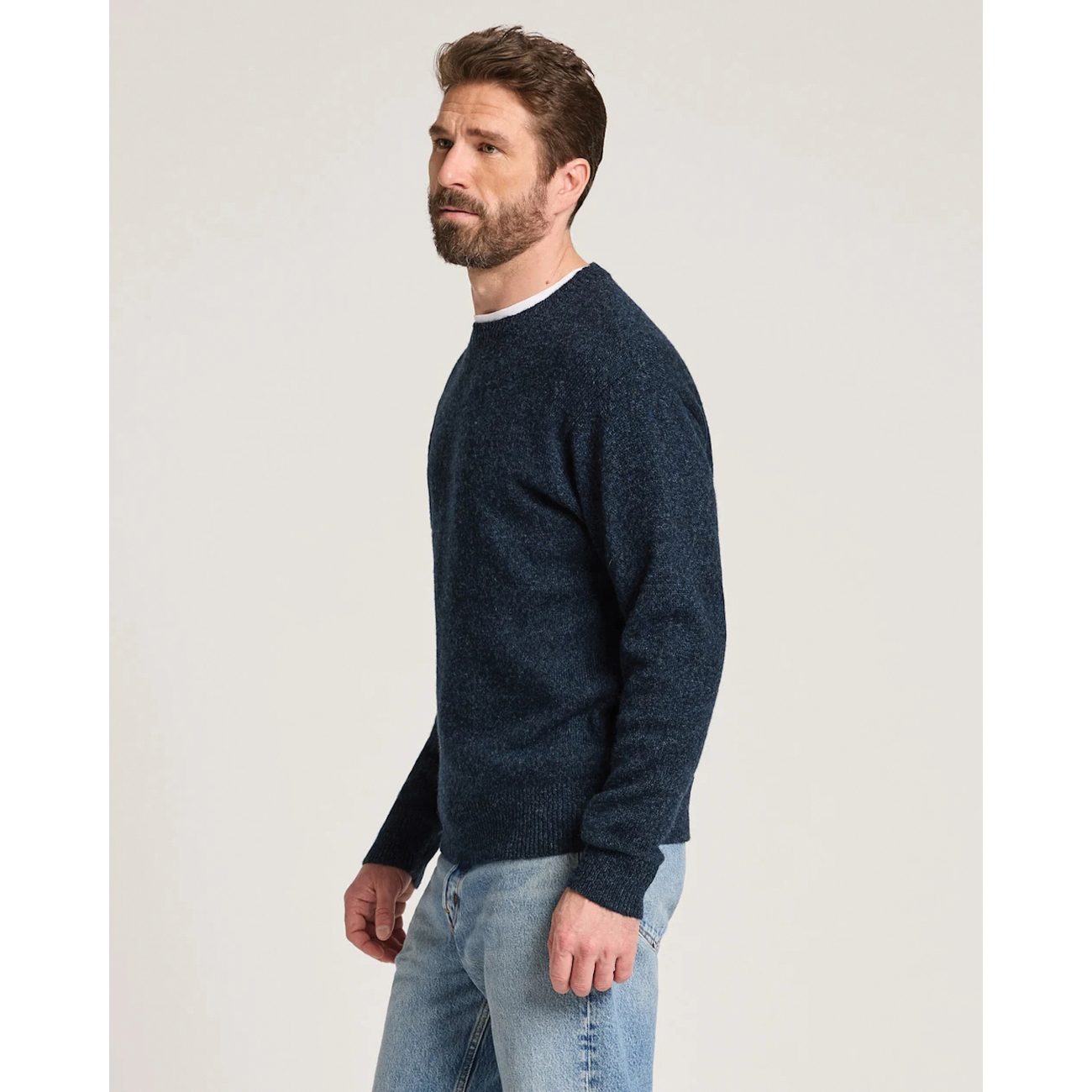 Pendleton Shetland Series RF532-74722-L Sweater, L, 46.5 in Chest, Crew Neck, Wool, Berry Mix - 2