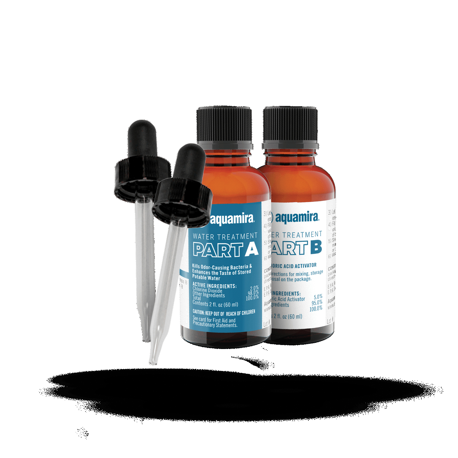 Aquamira 67206 Chlorine Dioxide Water Treatment with Droppers