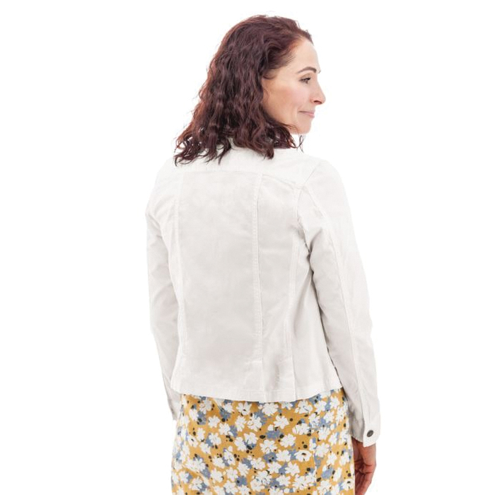 aventura Arden Series O161442-138-MD Jacket, M, Cotton/Lycra, Cendre Blue, Button Closure - 1