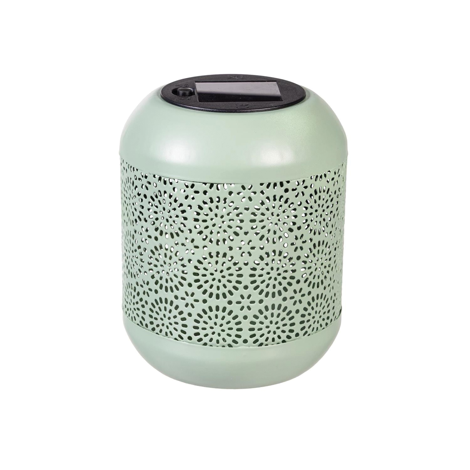 Evergreen Enterprises OL37QZMET326 What She Shed Outdoor Lamp and Lighting Cylinder Shadow Cast Lantern, Solar - 2
