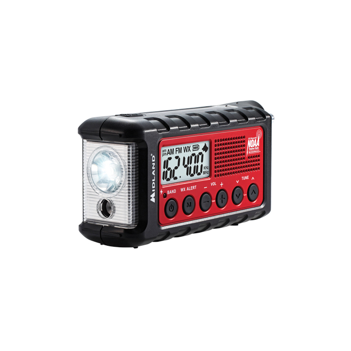 Midland E READY ER310 Emergency Crank Weather Radio, Lithium-Ion Battery, 7-Channel - 3