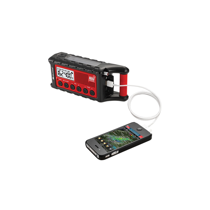 Midland E READY ER310 Emergency Crank Weather Radio, Lithium-Ion Battery, 7-Channel - 5