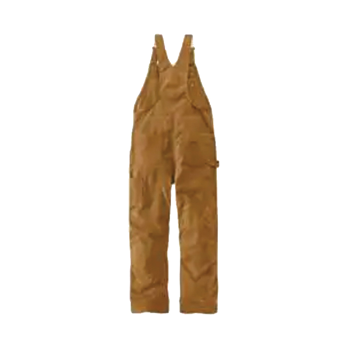 Carhartt 104393-BRNREGXLA Bib Overalls, XL, 46 to 48 in Chest, 40 to 42 in Waist, Carhartt Brown, Loose Fit, Regular - 2