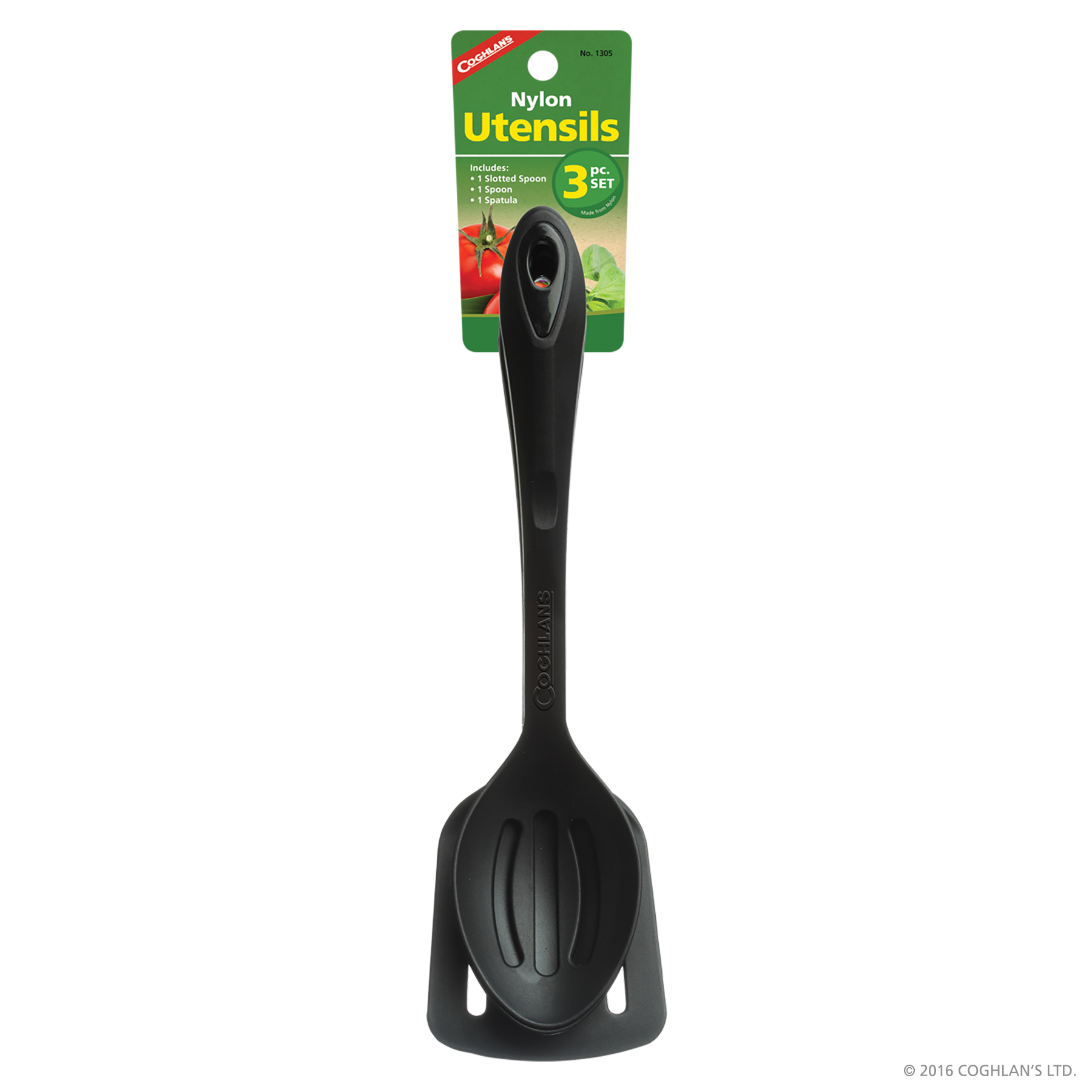 Coghlan's 1305 Utensil Set, 3-Piece, Nylon, Black - 2