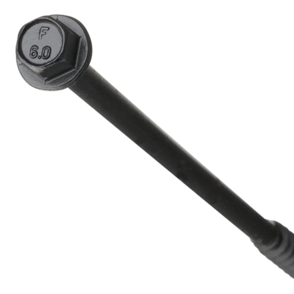 FastenMaster TimberLok FMTLOK04-50 Screw, Black, 4 in L, Hex Drive, Sharp Point, Steel, Epoxy-Coated, 50/PK - 2
