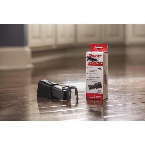 Tomcat 0362010 Live Catch Mouse Trap, Reusable, Plastic, 1/PK - 2