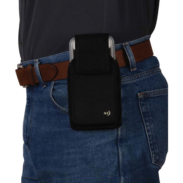 Nite Ize Clip Case Hardshell HSH2L-01-R3 Rugged Holster, 7-1/2 in L, Nylon, Black - 4