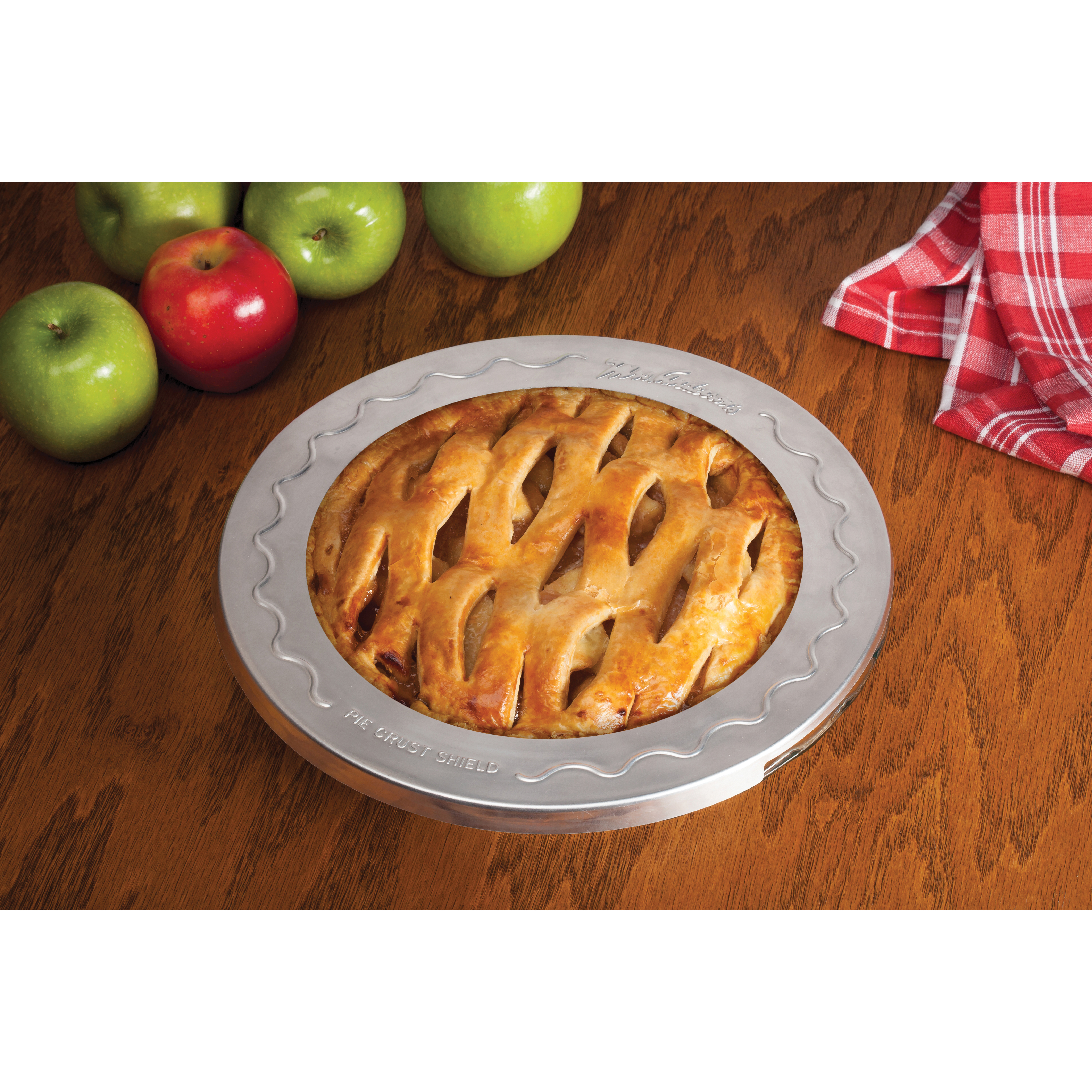 Mrs. Anderson's Baking 109 Pie Crust Shield, Aluminum, 10 in Dia x 1/2 in H Dimensions - 4