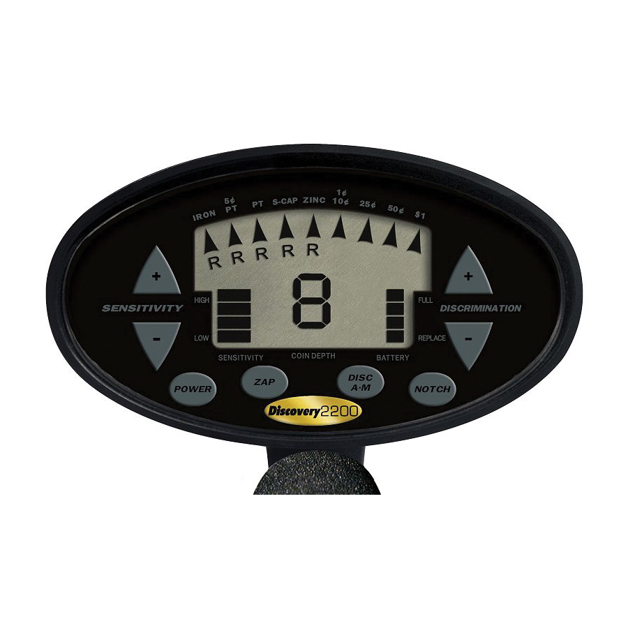 Bounty Hunter DISC22GWP Metal Detector, LCD Display - 2