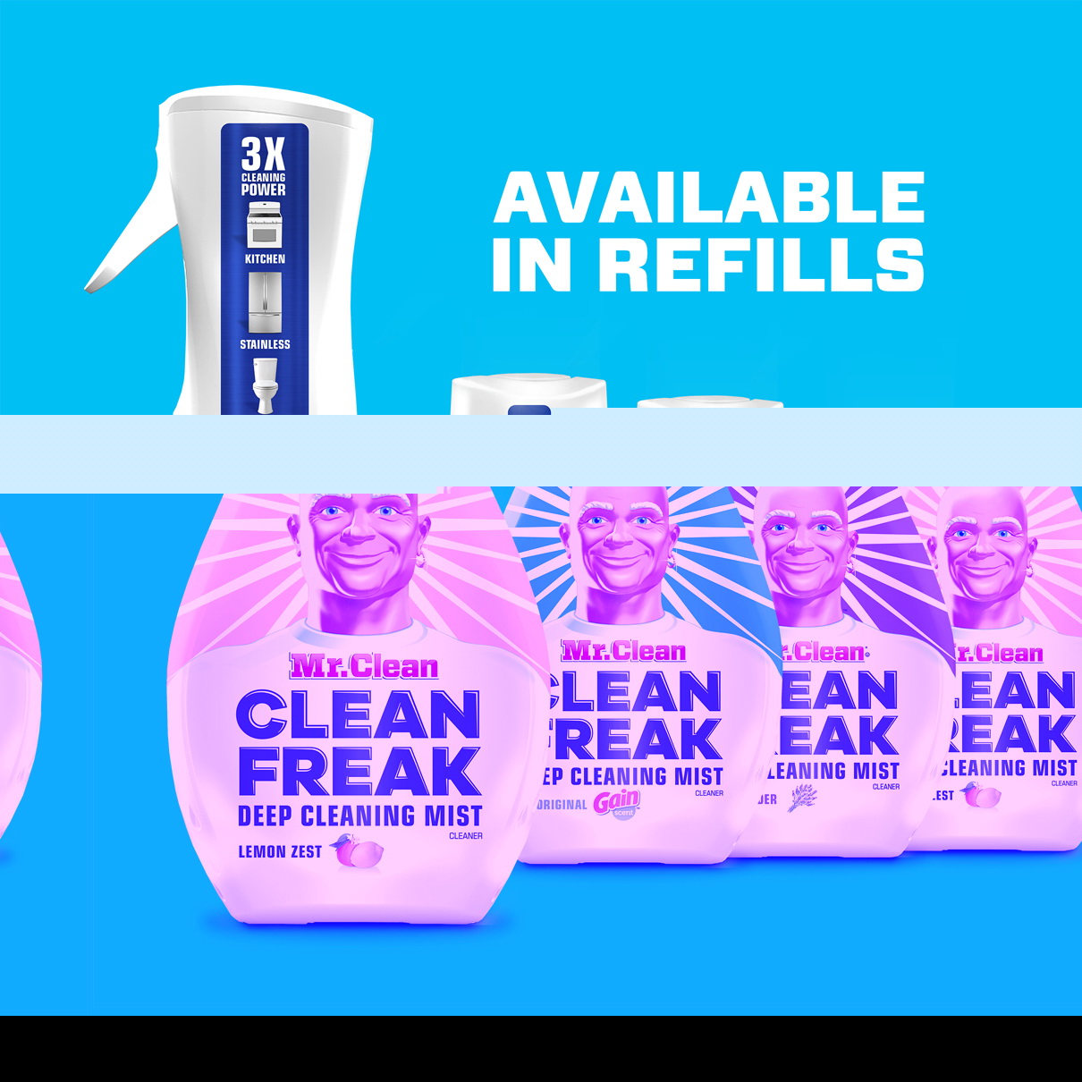 Mr Clean COLORmaxx 79129 Clean Freak Mist, 16 oz, Liquid, Lemon Zest, Colorless - 2