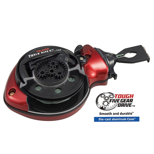 Tajima Chalk-Rite II Series CR201RPR Chalk Snap Line, 100 ft L Line, Red Line, 3:1 Gear Ratio - 3