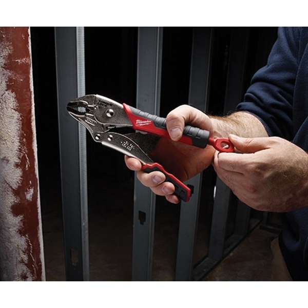 Milwaukee Torque Lock 48-22-3410 Locking Plier, 10 in OAL, 2 in Jaw Opening, Black/Red Handle, Comfort-Grip Handle - 3