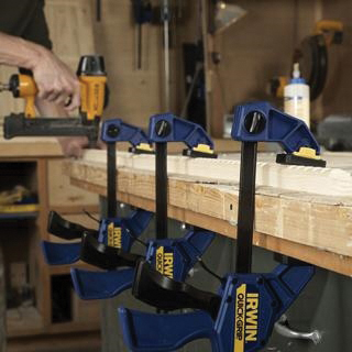 Irwin QUICK-GRIP SL300 Series 518QCN Bar Clamp/Spreader, 300 lb, 18 in Max Opening Size, 3-1/4 in D Throat, Plastic Body - 3