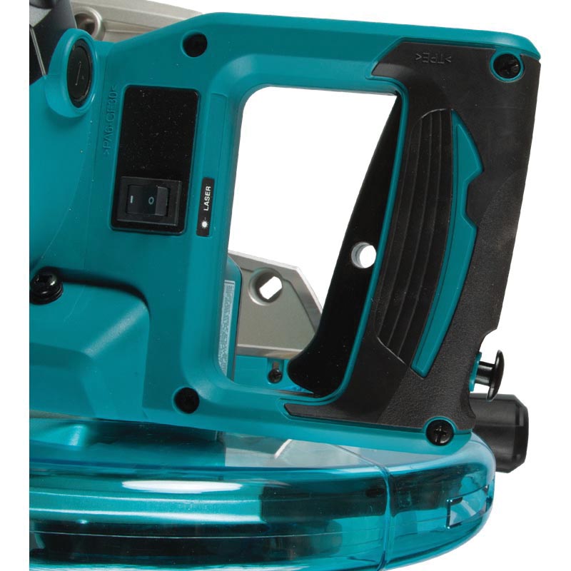 Makita LS1019L Miter Saw with Laser, 10 in Dia Blade, 2-13/16 x 12 in 90 deg Cutting Capacity, 3200 rpm Speed - 4