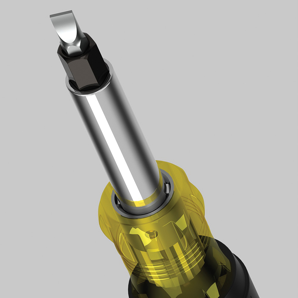 Klein Tools 32557 6-in-1 Multi-Bit Screwdriver/Nut Driver, 7.891 in OAL - 4