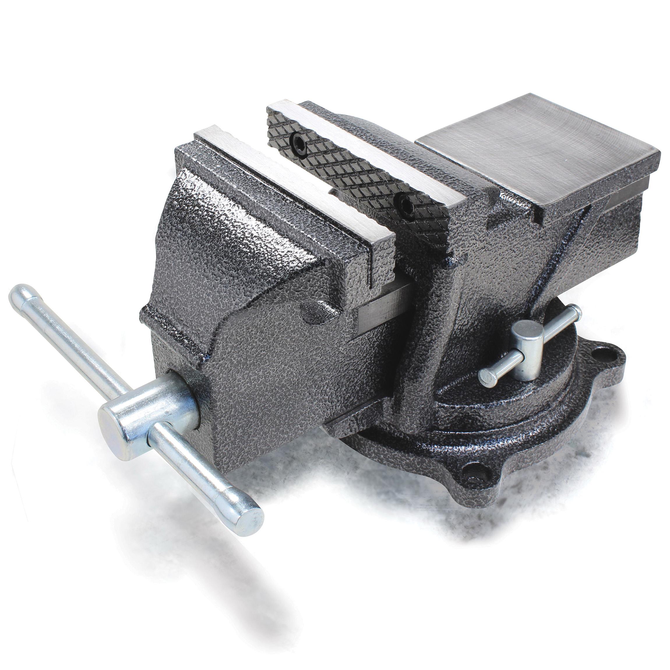 Bessey BV-HD60 Heavy-Duty Bench Vise, 6 in Jaw Opening, 6 in W Jaw, 2-3/8 in D Throat, Cast Iron - 3