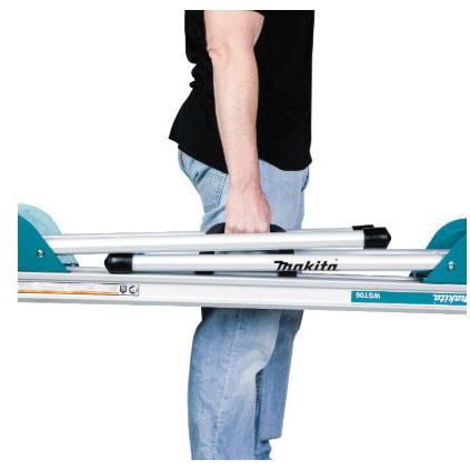 Makita WST06 FG Miter Saw Stand, 500 lb, 29-1/2 in W Stand, 45-1/2 in D Stand, 33-1/2 in H Stand, Aluminum, Teal - 3