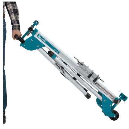 Makita WST06 FG Miter Saw Stand, 500 lb, 29-1/2 in W Stand, 45-1/2 in D Stand, 33-1/2 in H Stand, Aluminum, Teal - 5