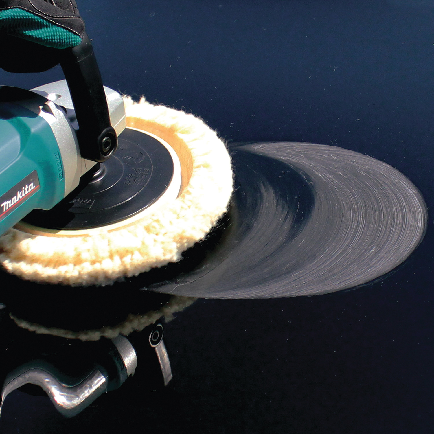 Makita 192629-7 Wool Bonnet, Wool, 7 in Dia - 4