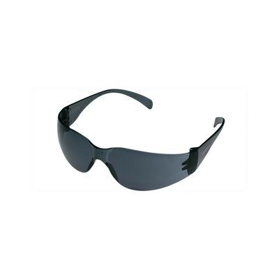 3M 90835-00000B Safety Eyewear, Scratch-Resistant Lens, Polycarbonate Lens, Wraparound Frame, Plastic Frame, Gray Frame - 3