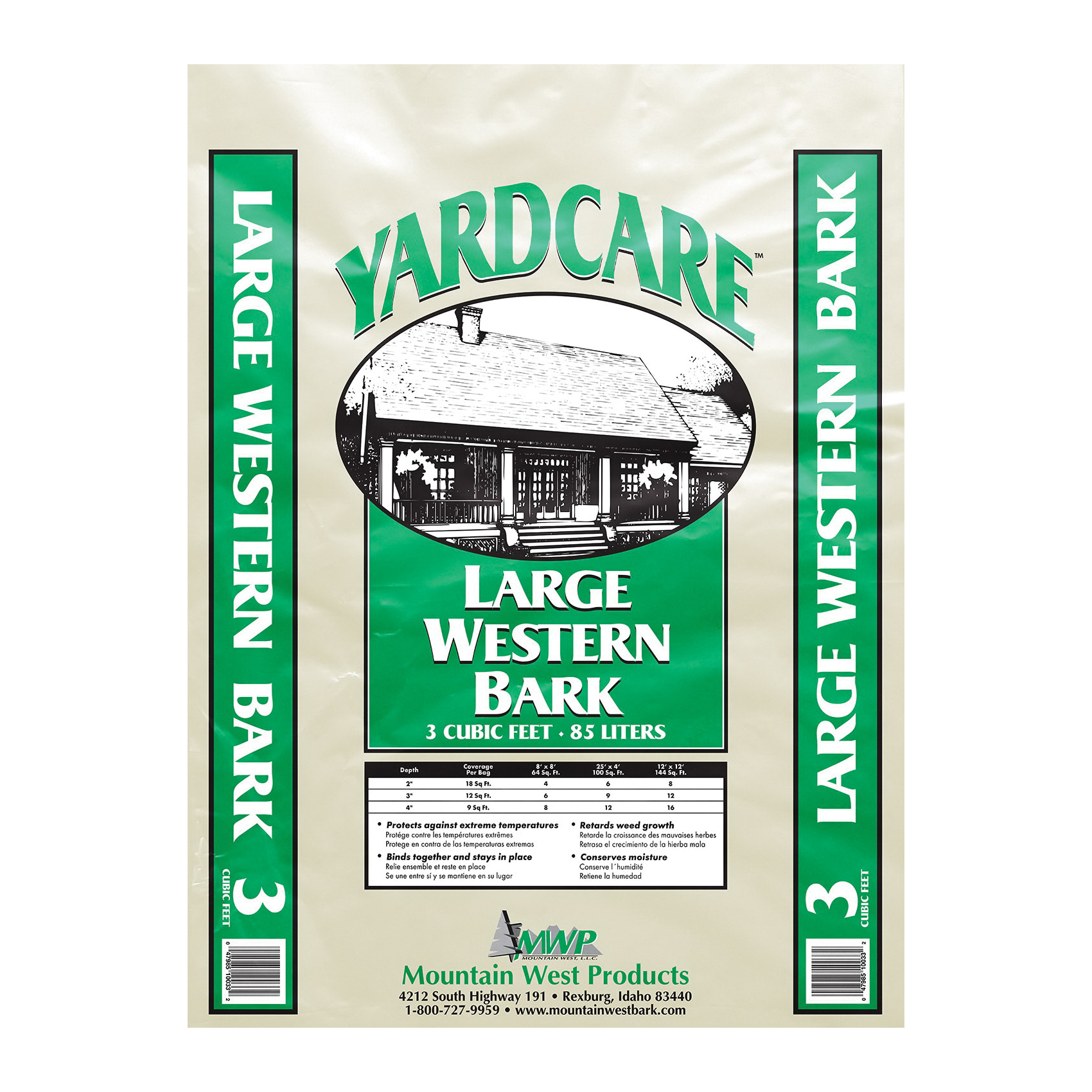 MWP YCBARKL3 Chunk Bark, Bag, 3 cu-ft - 2