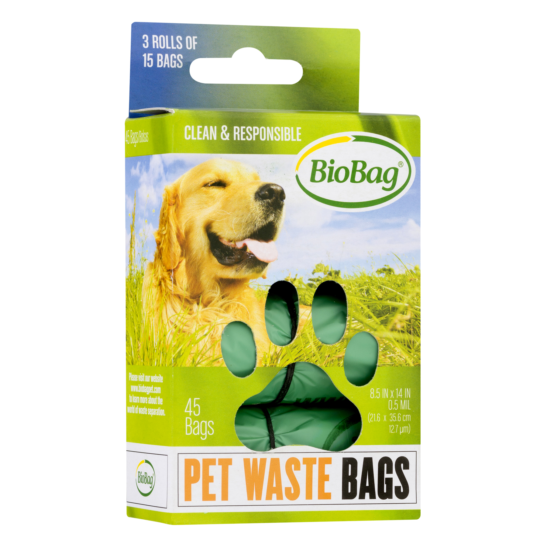 BioBag 187131 Pet Waste Bag Roll, Resin - 2