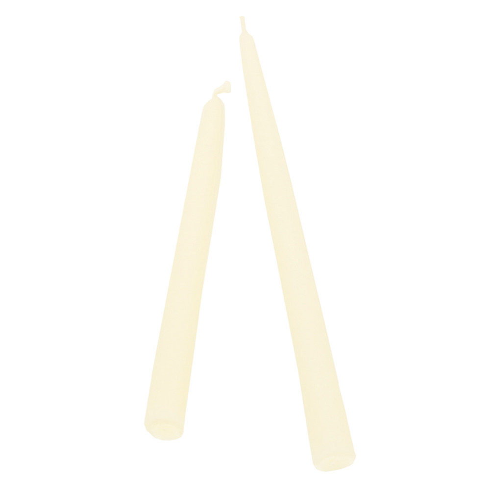 Root 7917 Taper Candle, 7/8 in Dia x 9 in L Dimensions, 1 hr, Ivory - 2