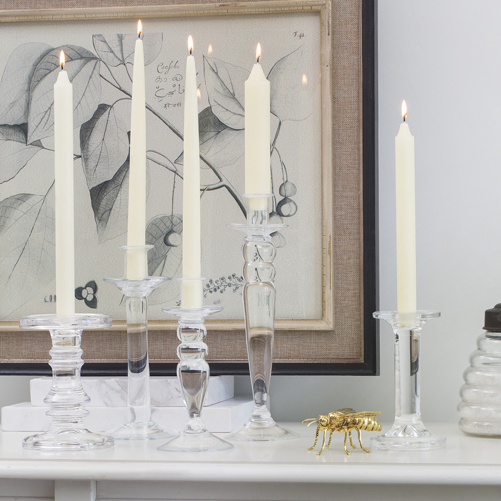 Root 7917 Taper Candle, 7/8 in Dia x 9 in L Dimensions, 1 hr, Ivory - 3