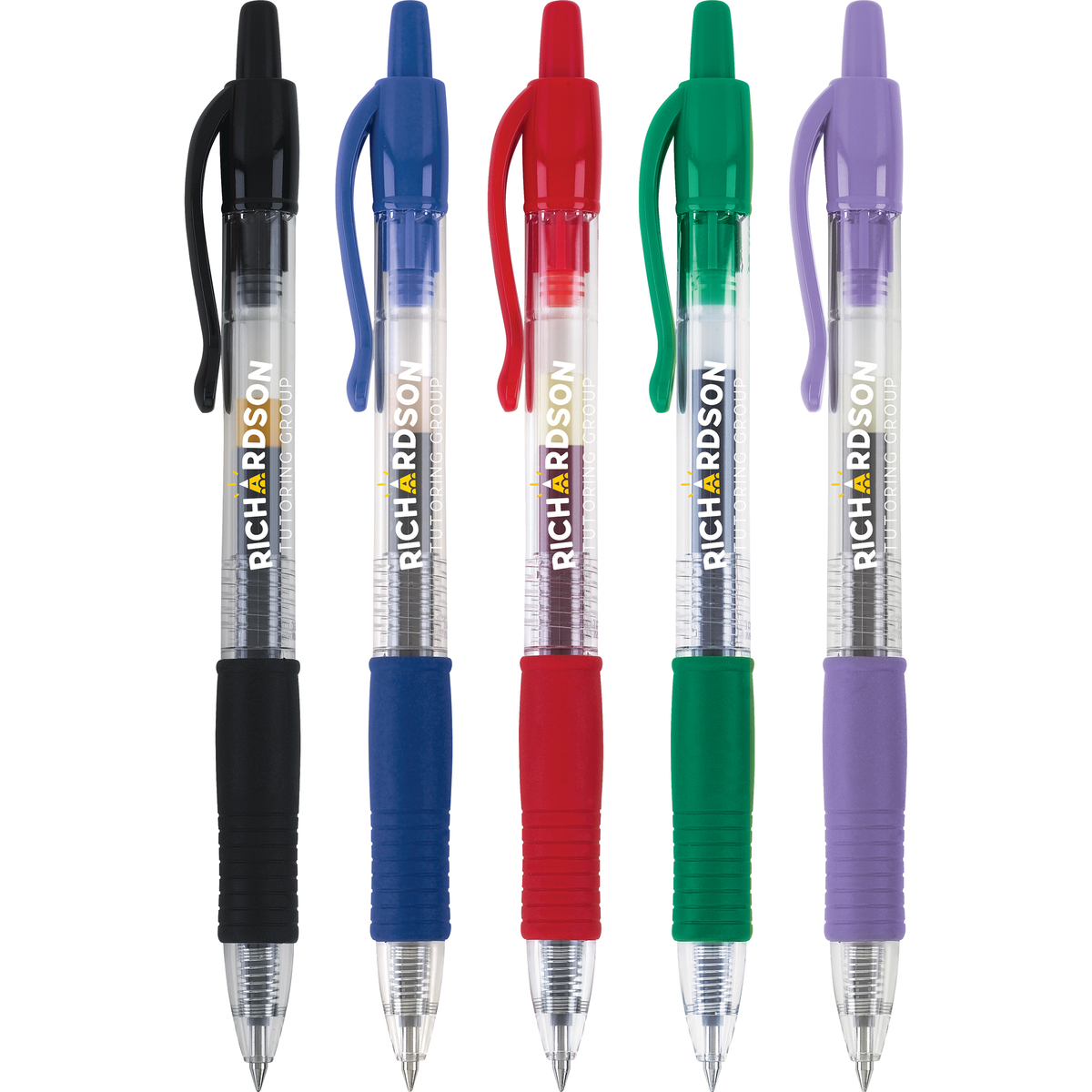 G2 31009 Roller Pen, Retractable, 0.5 mm, Extra-Fine, Blue Ink, Gel Ink, Contoured Grip, Smoke Tint Barrel Color - 1