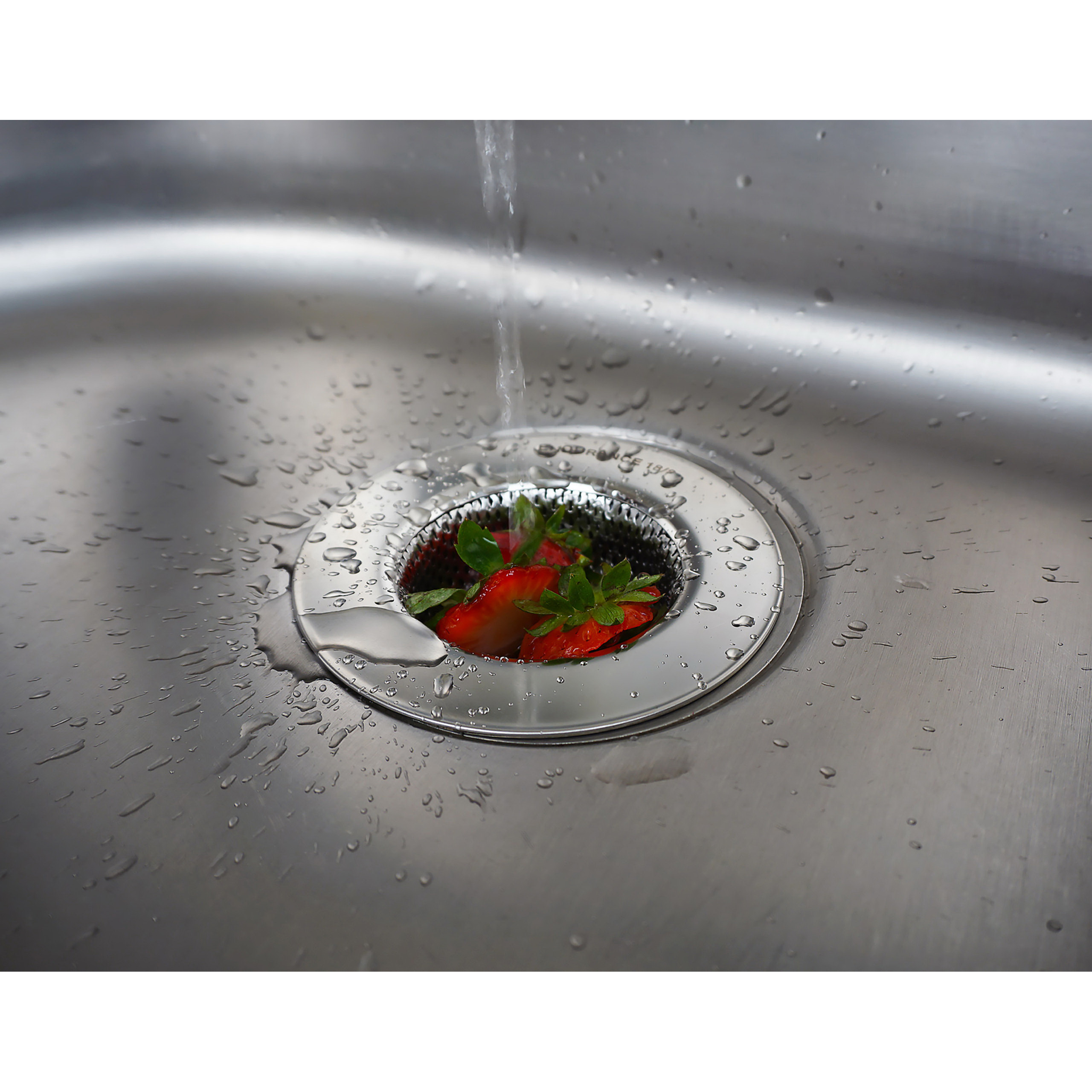 Endurance SINK-4 Sink Strainer, 4-1/2 in Dia, Stainless Steel, For: 2-1/2 to 3-1/4 in Drains - 4