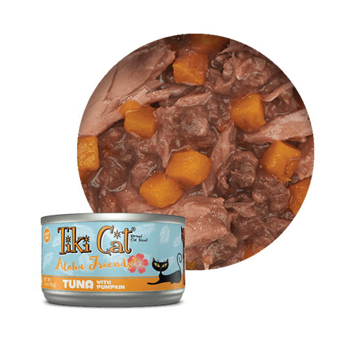 Tiki Pets Tiki Cat Aloha Friends 4400109 Cat Food, Tuna with Pumpkin Flavor, 3 oz Can - 2