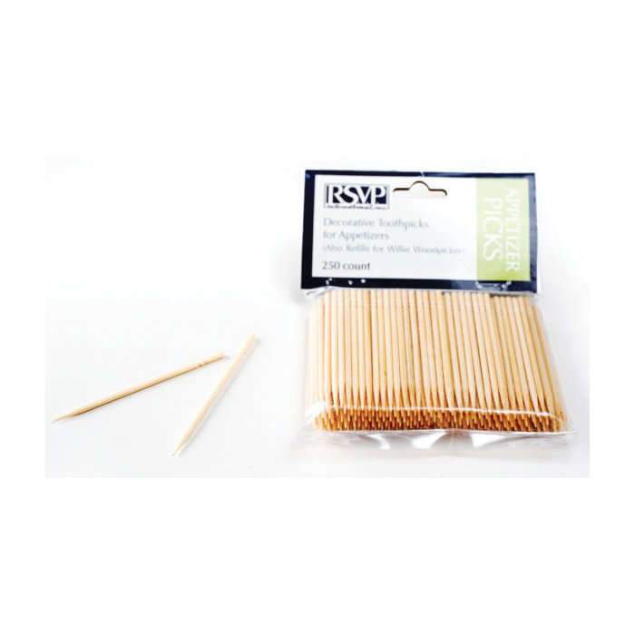 Endurance NJ-250 Refill Toothpick, 2-1/2 in L, Wood - 2