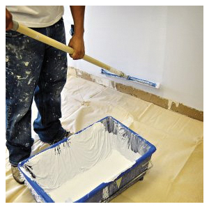 Trimaco 85355 Drop Cloth, 5 ft L, 5 ft W, 0.063 in Thick, Canvas - 3