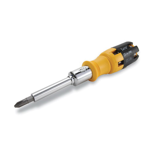 Lutz Tool 21003 15-in-1 Ratchet Screwdriver, Ergonomic Handle - 2