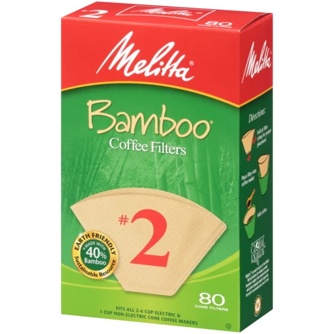 Melitta 63117 Coffee Filter, Cone, Bamboo, 80 Count - 4