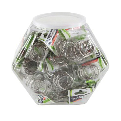 Baumgartens 31429 Book Ring, Metal, Silver, Chrome - 5