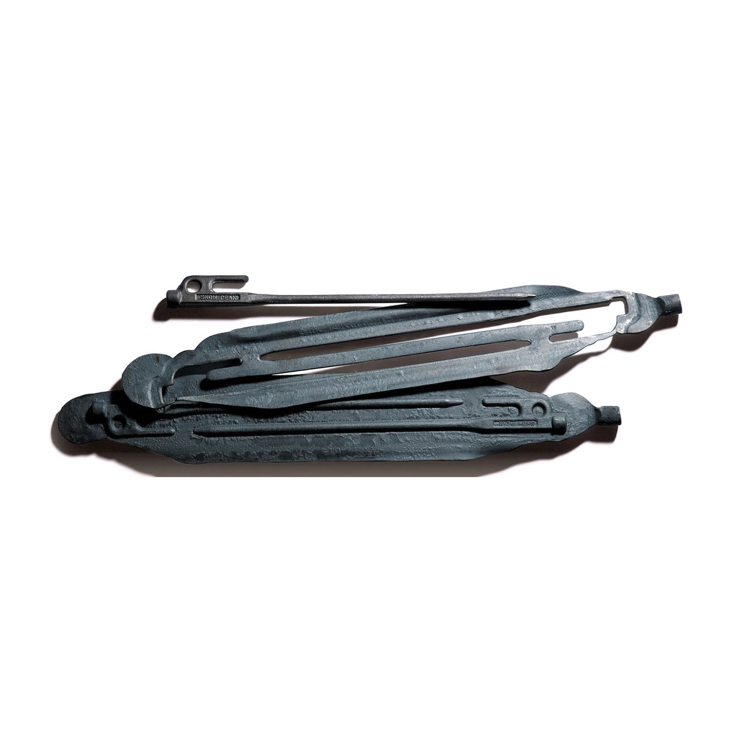 Snow Peak R-102 Solid Stake, Black, 200 mm Dia x 8 in L Dimensions, Steel, Electro-Coated - 3