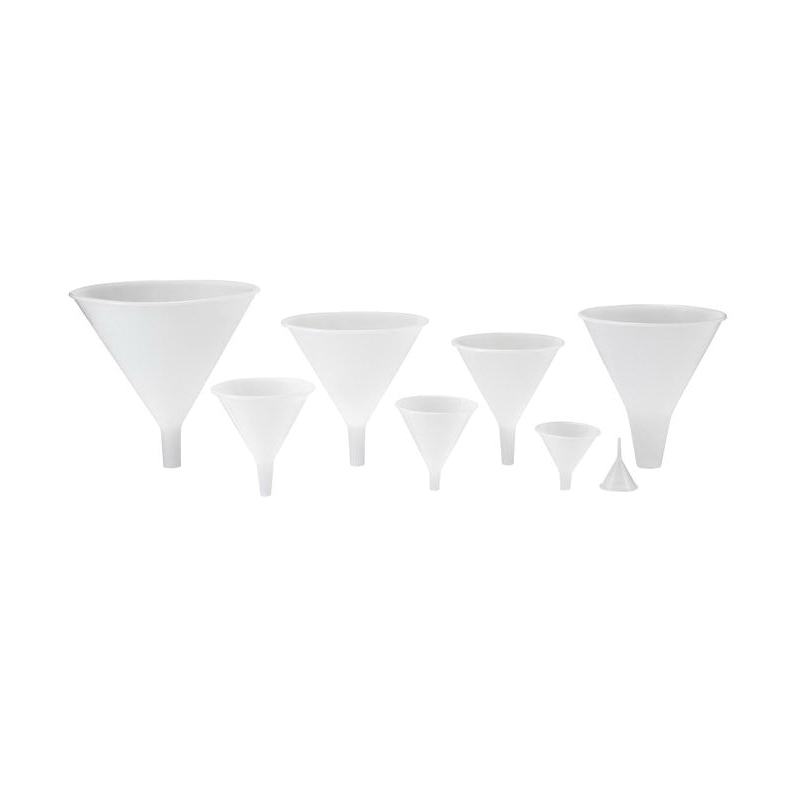 Hutzler 816 Funnel, 16 oz Capacity, 0.514 in Bottom x 5 in Top Dia, 1.84 in Spout, Polyethylene - 2